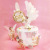 Flower fairy Flamingo Angel Wing Cake Model Decorated the Birthday theme of the Foreign trade
