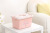 Cartoon Plastic Bedroom Pink Storage Box Factory Direct Sales