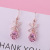 Internet Influencer Earrings Women's Elegant Korean Sterling Silver Stud Earrings Simple All-Match Earrings Long Crystal Pendant Personalized Ear Jewelry