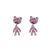 Ornament Bear Ear Studs Fashion Day Korean Female Earrings Hipster Elegant Cute Temperamental Personalized and All-Match