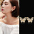 925 Silver Needle Elegant Artificial Zircon Earrings Korean Style Simple Wax Inlaid Butterfly Earrings Silver Accessories Factory Direct Sales 925