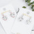 Sterling Silver Needle Non-Allergic Korean Elegance Stud Earrings Fashion Heart-Shaped Exaggerated Earrings Tassel Stud Earrings Wholesale