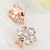 Korean Style S Silver Pin Ear Clip Small Daisy Flower Back-Mounted Ear Studs Korean Style Anti Allergy Jewelry Gift