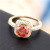 Hot Sale Classic Ring Japanese and Korean Female Silver Inlaid Exquisite Multi-Zircon Simulation Diamond Ring Couple Factory Direct Sales Wholesale