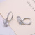 Fashion Circle Ear Clip Korean Ornament Zircon Women's Simple Earrings Silver Jewelry Factory Wholesale Hot Jewelry