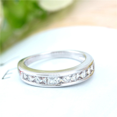 Artificial Zircon Ring Original Handmade Ring Fresh Simple Zircon Couple Ring Factory Wholesale