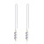 Hanging Earrings Women's Long Elegant Korean Haematite Ear Stud Pendant Personalized Eardrops Fashion Minimalism Earrings