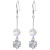 925 Silver Crystal Diamond Ball Earrings Female Temperament Korean Simple Earrings Super Fairy Popular Earrings Face Slimming Ear Rings