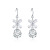 Internet Influencer Earrings Women's Elegant Korean Sterling Silver Stud Earrings Simple All-Match Earrings Long Crystal Pendant Personalized Ear Jewelry