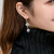 Wish AliExpress Alloy Manufacturers Long Zircon All Match Personality Earrings Earrings Elegant Copper Earrings