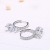Fashion Circle Ear Clip Korean Ornament Zircon Women's Simple Earrings Silver Jewelry Factory Wholesale Hot Jewelry