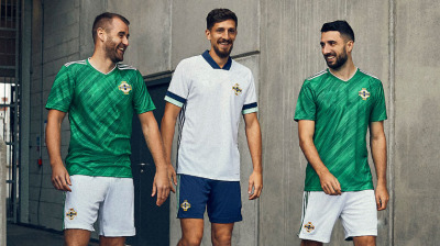 Tailor-made football suit, short sleeved Shorts, two-piece Away kit for Northern Ireland 2020 Season