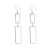 Rectangular Earrings Textured Exaggerated Earrings Factory Direct Sales Diamond Shaped Earrings 925 Silver Needle Factory Direct Sales Wholesale
