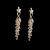 New Needle Long Water Drop Earrings Exaggerated Internet Celebrity Temperament Korean Style Female Stud Earrings One Piece Dropshipping Factory Direct Sales