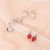 2020 New Earrings Online Influencer Refined Fresh Earrings 925 Silver Needle Opal Stone Ear Studs Factory Direct Sales Wholesale Tide