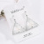 S925 Silver Non-Allergic Earrings Exaggerated Earrings Korean All-Match Fashion Earrings Elegant Pearl Earrings Wholesale
