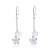 Manhuini Shiny Crystal Hook Earrings Female With Hooks Five Petal Flower Temperament Long Wild Sexy Petal Eardrops