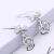 Korean Silver Needle Pearl Zircon Earrings Long Tassel Earrings Temperamental Simple Sweet All-Match Fashion Accessories