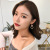 Peach Heart Bow Love Heart Earrings Heart-Shaped Girl's Earrings Korean Temperament Personalized Ear Jewelry Korean Style Bow Tie Stud Earrings