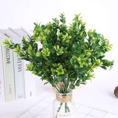 Green plants 7cope 35mesh tea grass simulation plant wall material flower accessories engineering decoration