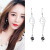 Pretty Girl Sterling Silver Earrings Elegant Korean Unique Earring All-Match Simple and Cool Wind Net Red Earrings Factory Direct Sales