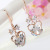 Factory Direct Sales Korean Style Heart of Eternity Earrings Rose Gold Plated Women's Fashion Electroplated Earrings Wholesale