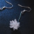 Ice Flower Earring Thread Simple Eardrops Snowflake Pendant Fairy Earrings Lady Long Personalized Stud Earrings Factory Direct Sales