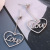 Love Heart Metal Quality Earrings Sterling Silver Needle Hypoallergenic Petite Earrings Trendy Personality Charm Long