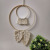 Nordic Dreamcatcher Hanging Decoration Hand-Woven Wall Pendant Simple Wall Decoration Bamboo Ring Leaves Wall Hanging Decoration Home Decoration