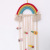 INS Decoration Nordic Style Woven Rainbow Children's Hair Clips Hair Accessories Storage Belt Wall Hanging Headdress Cable Tie Organizing Rack