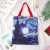 Ins Harajuji Van Gogh Vintage oil print canvas bag large single-shoulder bag and handbag