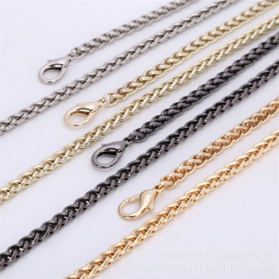 Solid-state hardware accessories Light gold BSK Chain JW066 twin Set round chain bag accessories (monsa)