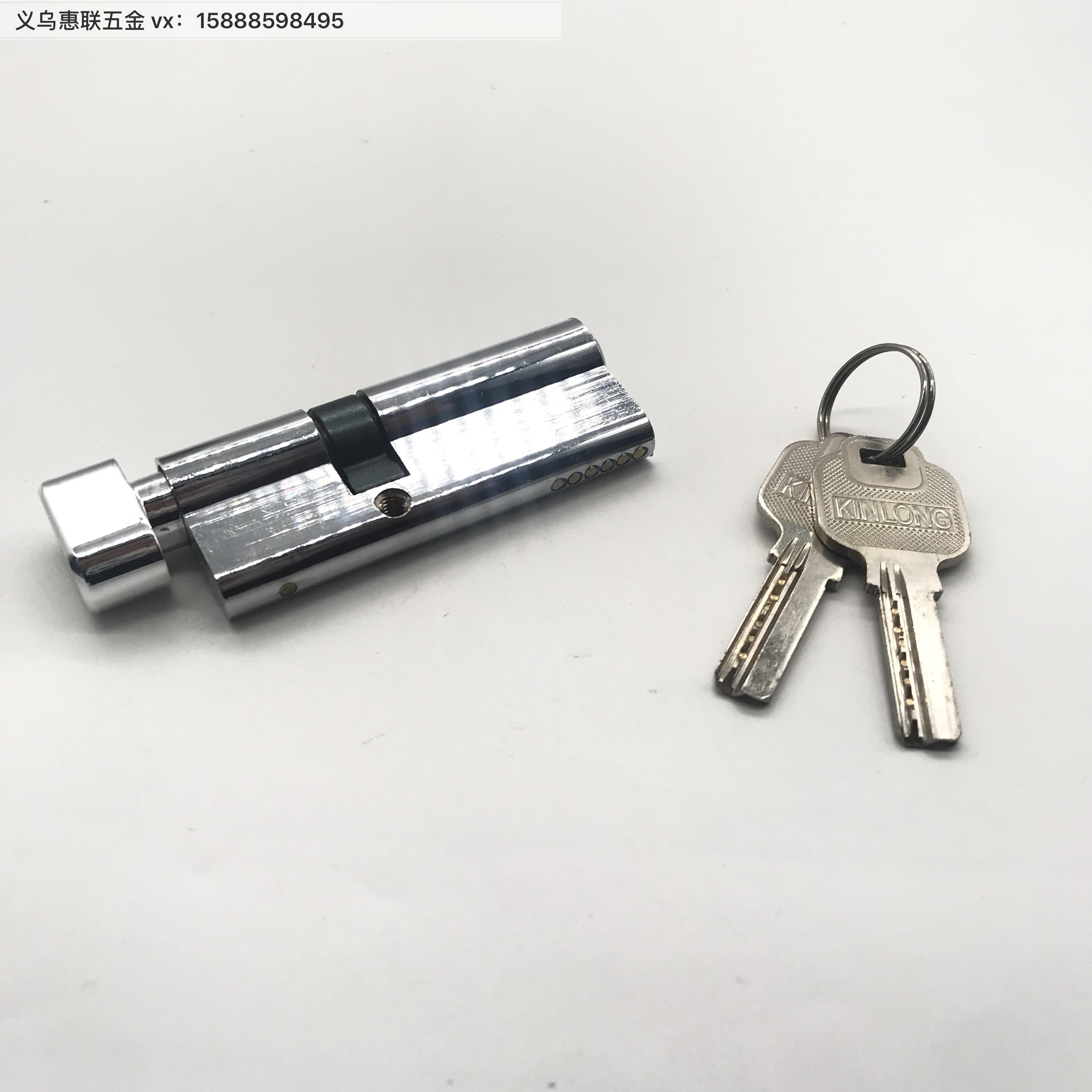 厂家直销 金色现代简约机械锁芯 家具五金五金配件