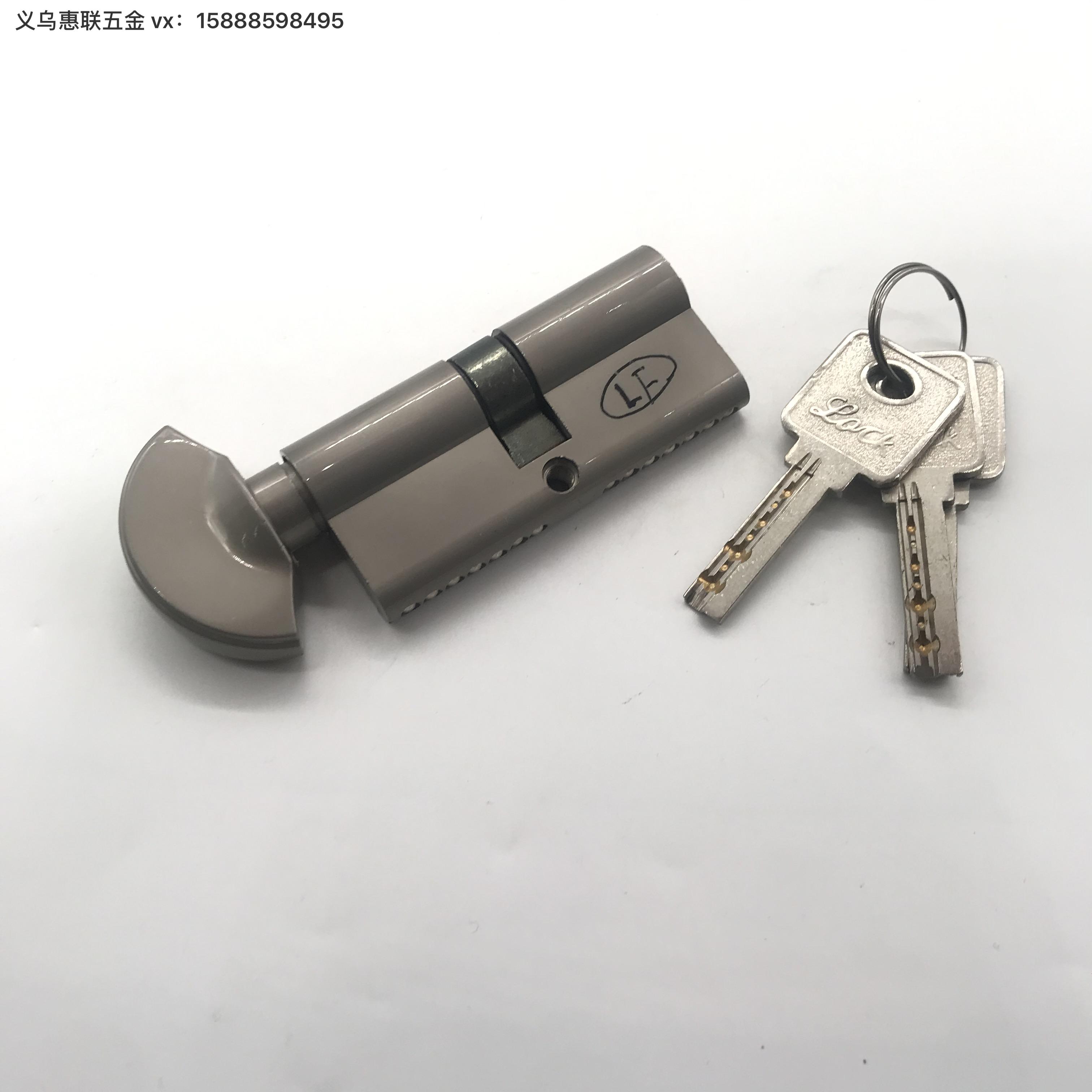 厂家直销 银色现代简约机械锁芯 家具五金五金配件