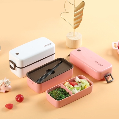 Z40-ZD-602 Japanese-Style Portable Lunch Box Office Worker Microwave Bento Box Grid Girl Heart Student Lunch Box