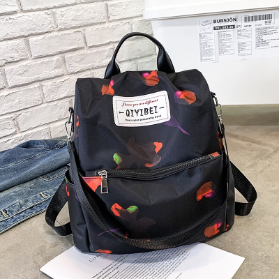 Fashion Backpack Women's Bag New Korean Style Personalized Multi-Purpose Anti-Theft Student Schoolbag Casual Travel Bag Soft Leather Schoolbag