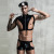 JSY High-End Sexy Suit Men's Sexy European and American Passion Temptation Nightclub Clothes Coquettish Officer Role Leather Uniform