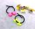 South Korea Hot style fluorescent color Frosted Beads on both sides of the rope hair Rope Joker tie Hair Rubber band set hair hoop