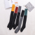 Web celebrity matching color over the knee socks female autumn winter black gray high spring thread long tubeKorean slim