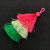 DIY Ornament Accessories Three-Layer Dacron Tassels Tassel Handmade Jewelry Earrings Accessories with Lanyard Pagoda Tassel