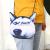 Printed Messenger Bag Plush Coin Purse Clutch Simulation Cat Dog Face Boutique Satchel Rope Stall Net Red Live Broadcast Belt