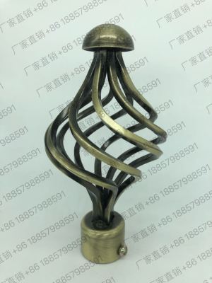 1, Curtain rod, a fir iron rod, made a clear Curtain head