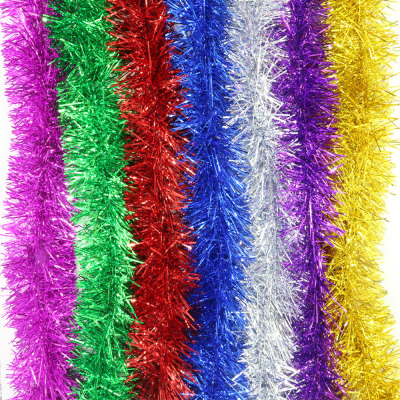 Christmas decoration color Madder color strip holiday Corridor decorated with seven colors mailed strip Optional shop School celebration