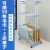 Early or late Floor folding air drying rack multi-function mobile drying rack new telescopic double pole balcony indoor towel rack