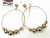 American fashion exaggerated oversized beaded hoop earrings temperament web celebrity sexy nightclub South Chesapeake big ear ring earrings