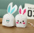 Mini Cute Long Ears Rabbit Dessert Gift Bag Baking Biscuits Candy Bag Small Gift Packaging Bag 10*17