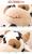 Cute imitation cow calf playing with doll cuddle plush toy