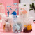 Spot Zipper Handbag Nougat Packing Bag Snowflake Crisp Cookies Baking Snacks Nougat Doypack 50 PCs