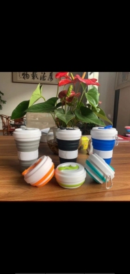 Folding Silica Gel Cup, Quality Assurance, No Odor, Easy to Carry, Beautiful Appearance