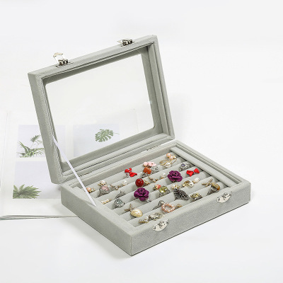 Small Flannel Jewelry Box Ring Storage Box Jewelry Box Ring Storage Box Jewelry Box Ring Display Case
